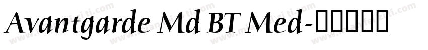 Avantgarde Md BT Med字体转换